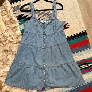 Levi's Denim Chambray Tiered Dress size medium sundress